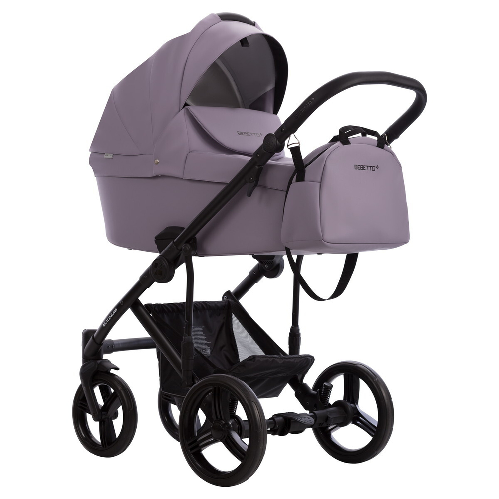 Детская коляска Bebetto Magnum Light Pro 2 в 1 06 фиолетовая кожа