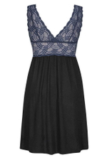 Сорочка Debora с кружевным лифом (Размер: XXXL) (Цвет: черный)