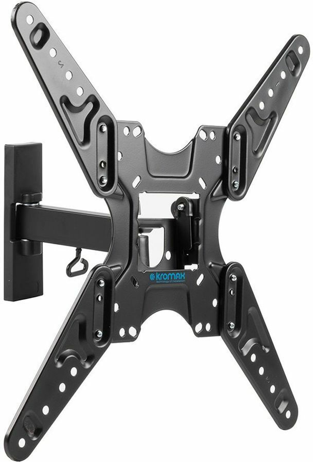 Кронштейн для телевизора Kromax OPTIMA-413 серый 20"-55" макс.30кг настенный поворотно-выдвижной и наклонный (29010)
