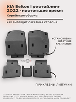 Автомобильные коврики ЭВА с бортами для KIA Seltos I рестайлинг (22-н.в.) Корейская сборка