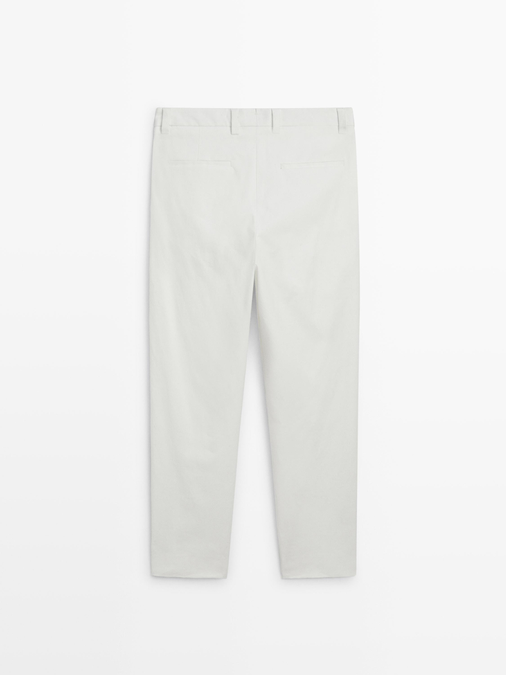 Massimo Dutti Широкие брюки с вытачками, белый