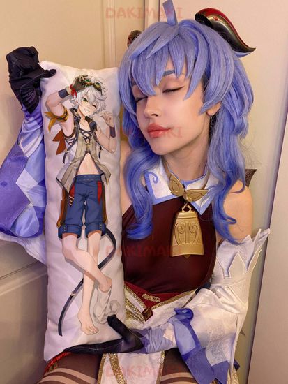 Мини дакимакура Беннет из Геншин Импакт | Genshin Impact арт. M0962, 60х20 см