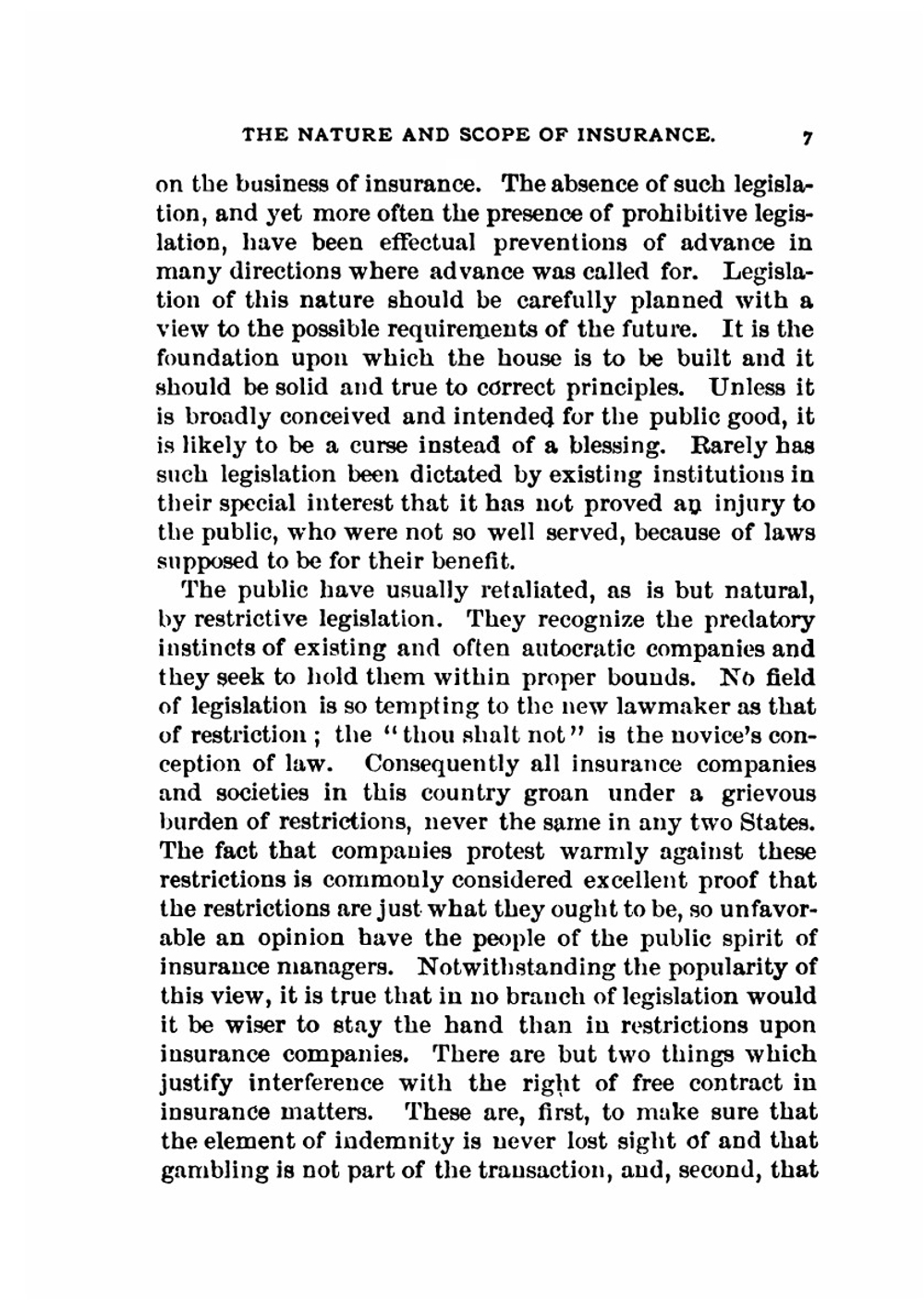 Principles of Insurance Legislation | Dawson Miles Menander