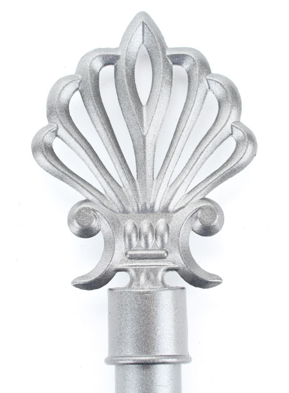 Черная плеть из кожи с серебристой витой ручкой - 60 см. (Цвет: черный с серебристым)