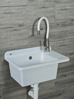 Пластиковая техническая раковина COMPACT WHITE