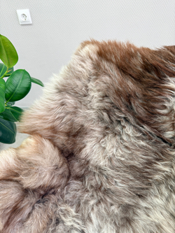 Шкура коврик меховой прикроватный овчина, 120х65 см.