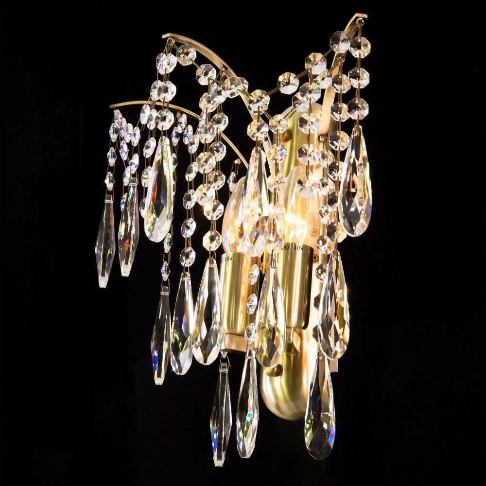 Citilux Селена CL302323 Бра хрустальное Бронза