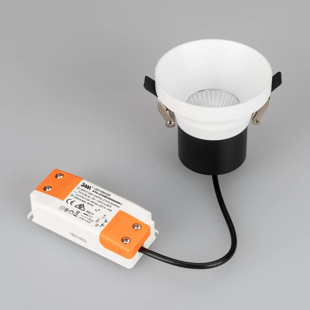 Светильник MS-VOLCANO-BUILT-R82-10W Warm3000 (WH, 38 deg, 230V) (Arlight, IP20 Металл, 5 лет) 033663