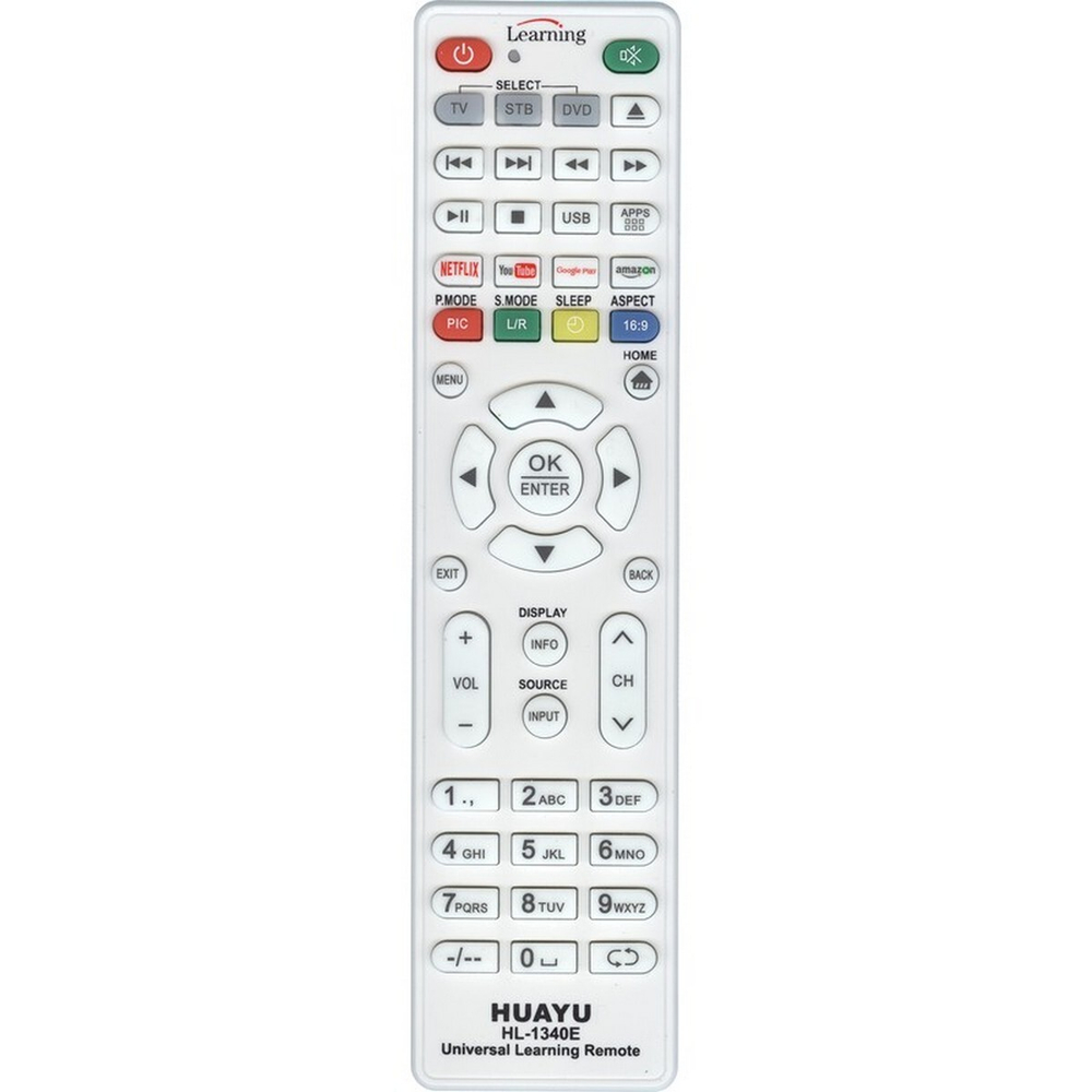 Пульт обучаемый для TV, Ресивер и DVD HL-1340E Huayu