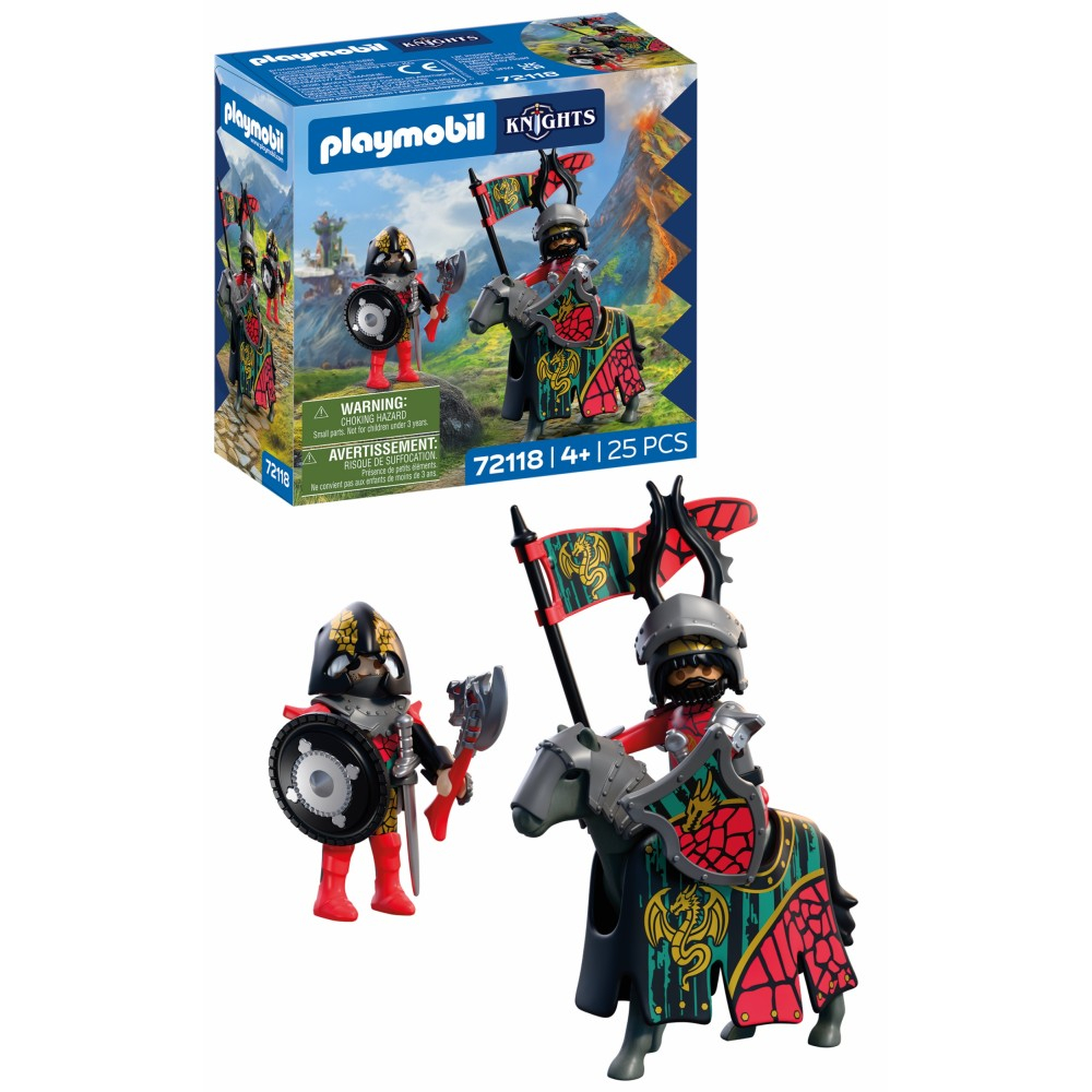 Playmobil Knights 72118 Предводитель рыцарей герба Дракон 25 деталей — фото 1