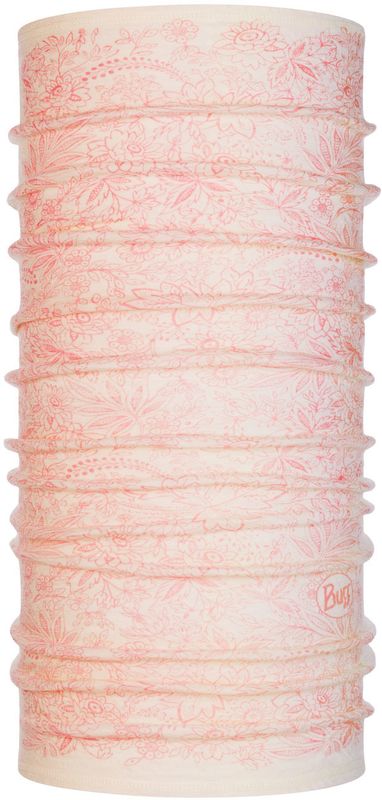 Тонкий шерстяной шарф-труба Buff Wool lightweight Blossom Snow Фото 1