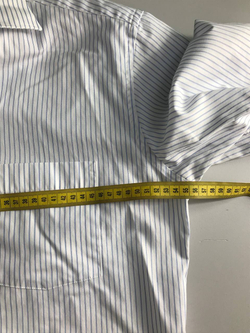 Рубашка Eterna в полоску, маркировка 40, визуально 46/48 размер