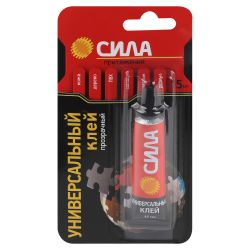 Клей СИЛА SUBL1-15 универсальный прозрачный 15 мл на блистере
