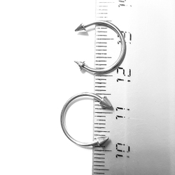 Циркуляр для пирсинга 12 мм, толщина 1.2 мм, диаметр конусов 3 мм. Сталь 316L. 1 шт