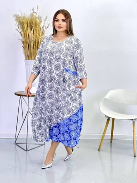 [m]Платье батал П018