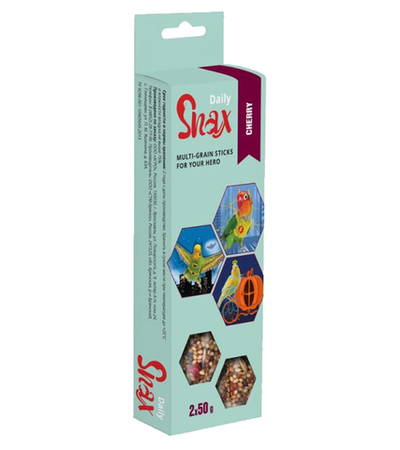 Зерновые палочки для птиц Snax Daily с Вишней 2шт. 100гр.