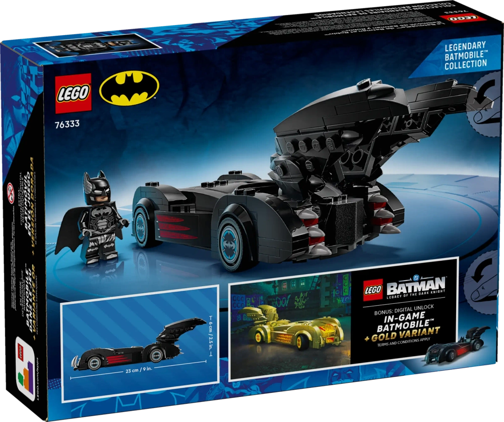Конструктор LEGO DC Batman 76333 Batman & Robin Batmobile