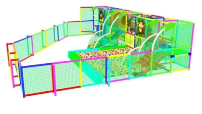 Детский игровой лабиринт "Джунгли" 101.7 м² (11,3*9*2,5м)