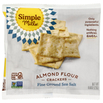 Simple Mills, Крекеры из миндальной муки, морская соль мелкого помола, 8 пакетиков по 23 г (0,8 унции)