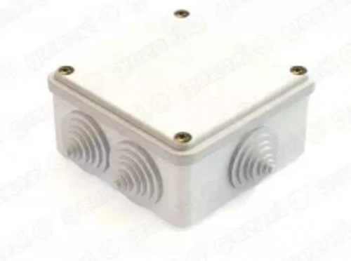 GE41231-01  Коробка распаячная о/у 100х100х45, IP44 Серая с винтами