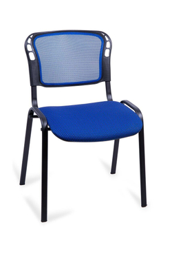 Стул для посетителей Изо черный каркас, сетка