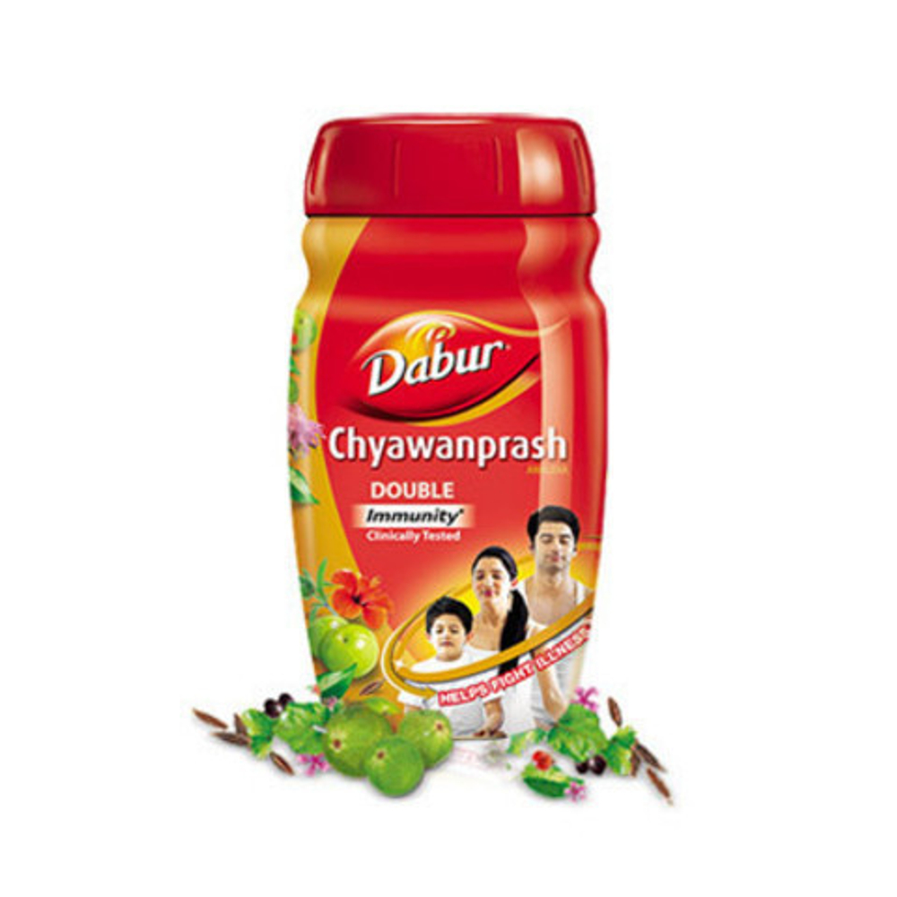 Чаванпраш Dabur Chyawanprash Awaleha Double Immunity Двойной иммунитет 500 г + масло Dabur Амла 45 мл