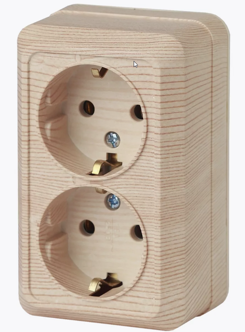 Розетка двойная ОП Intro Quadro 16А