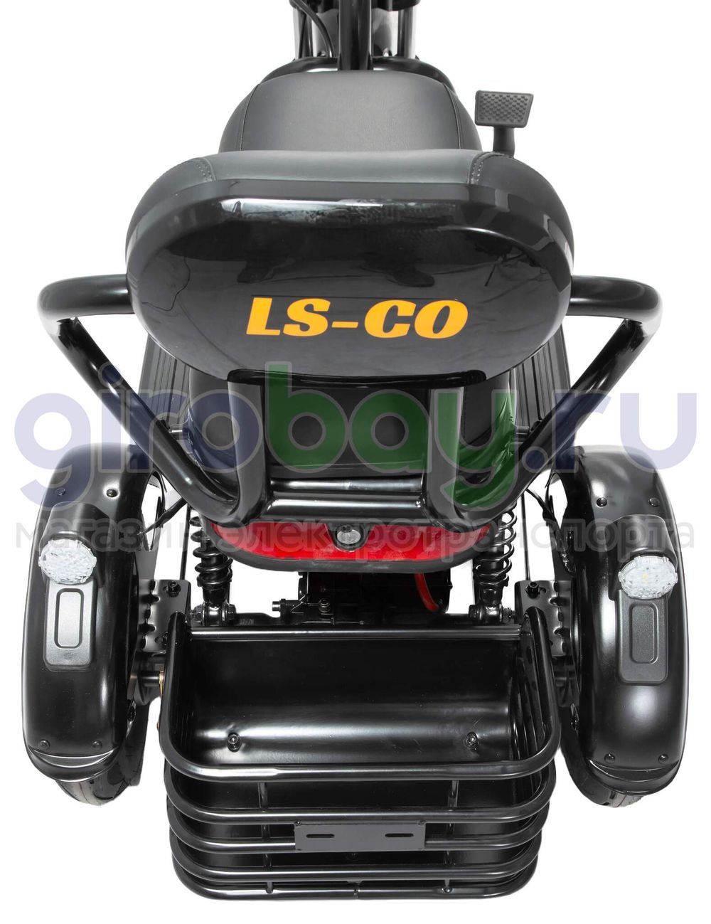 Электроскутер LS-CO A3 1000W (60V/20Ah) - Чёрный фото №15