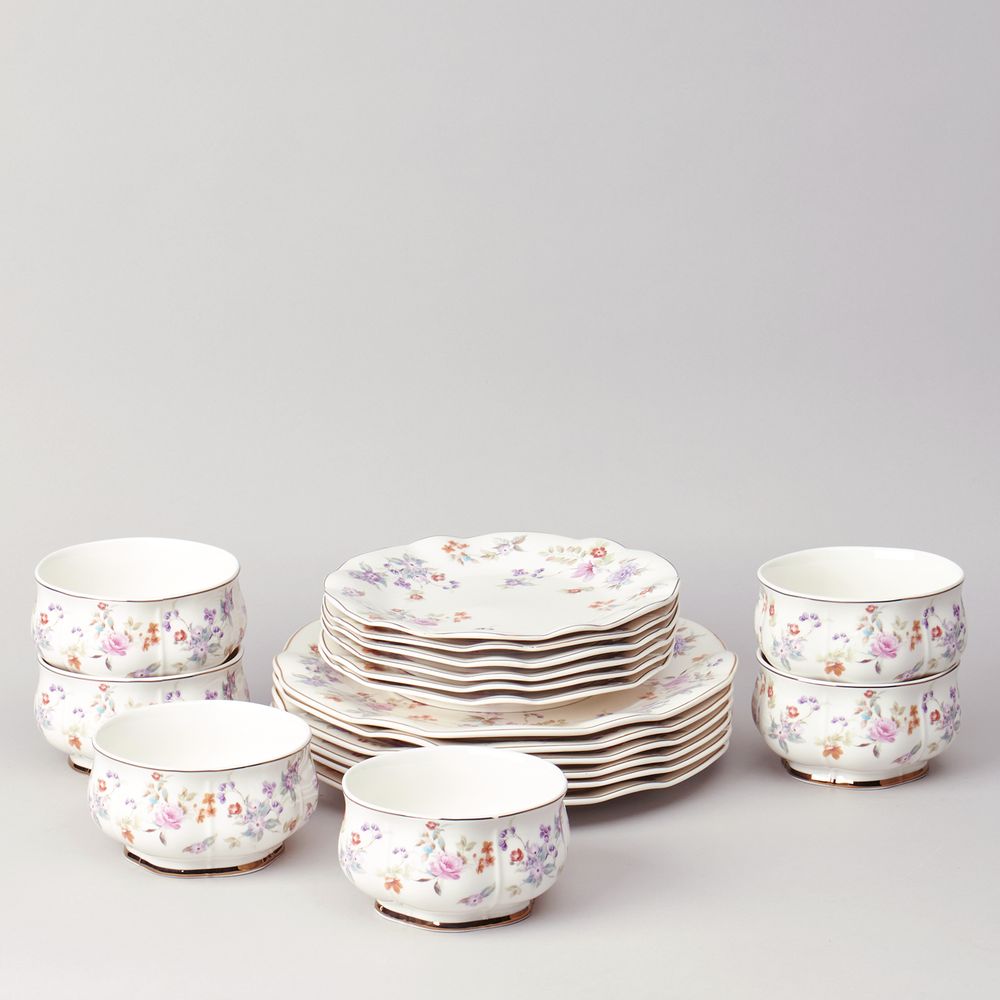 НАБОР ПОСУДЫ LEFARD "ВРЕМЕНА ГОДА" НА 6 ПЕР. 18 ПР.