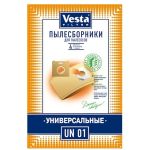 Мешок для пылесоса Vesta filter, UN 01, бумажный, 4 шт, + 1 фильтр