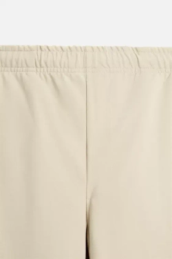ZARA БРЮКИ-ДЖОГГЕРЫ STRAIGHT FIT, БЕЖЕВЫЙ