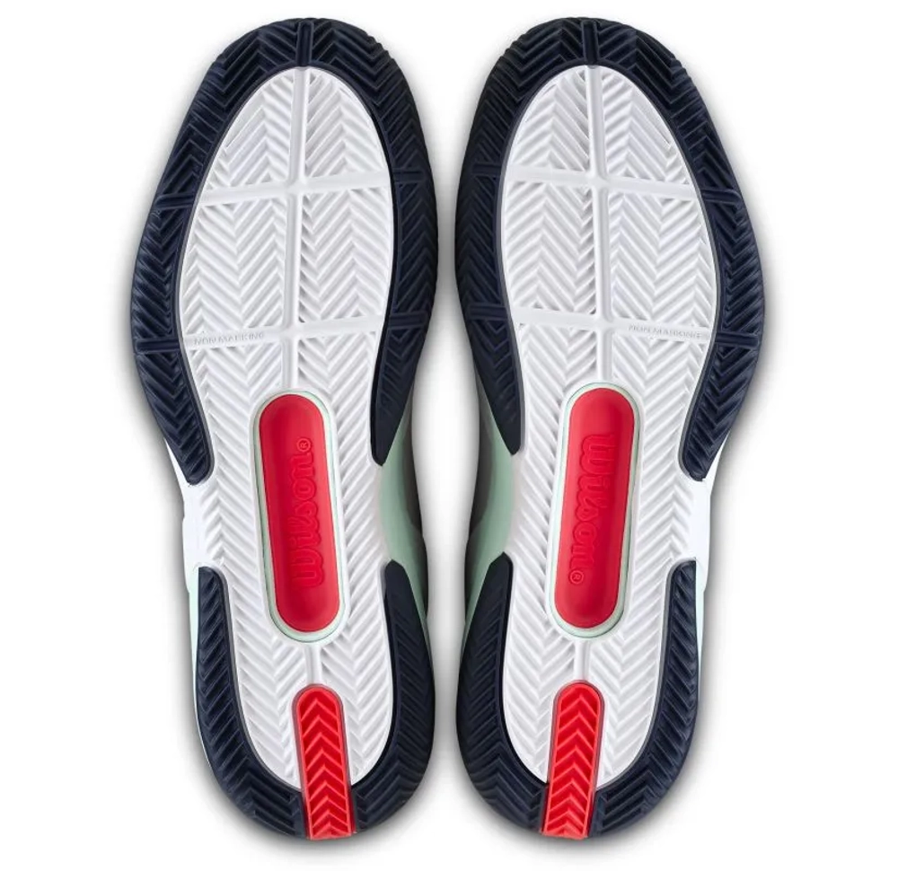 Мужские кроссовки теннисные Wilson Rush Pro 5 Clay - white/bay/fiery cor
