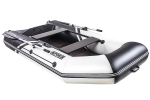 Броня-280 СК слань+киль белый-черный (лодка ПВХ под мотор с усилением)