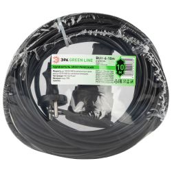 Удлинитель силовой ЭРА GREEN LINE BUH-6-10m Greenline в бухте 1 розетка без заземления 10м ПВС 2x0.75мм2