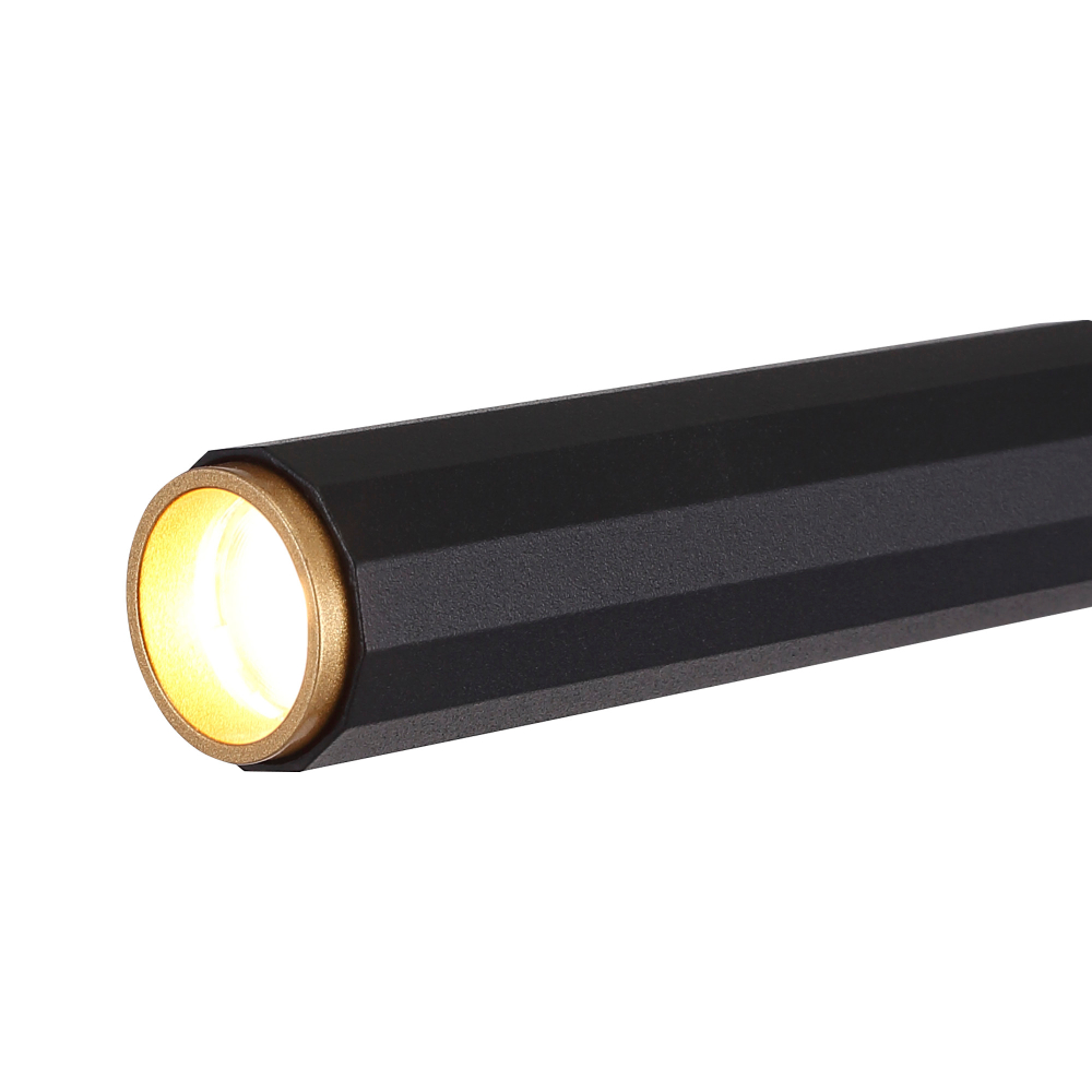 SL6210.405.02 Светильник напольный ST-Luce Черный/Черный, Золотистый LED 2*3W 3000K LILT