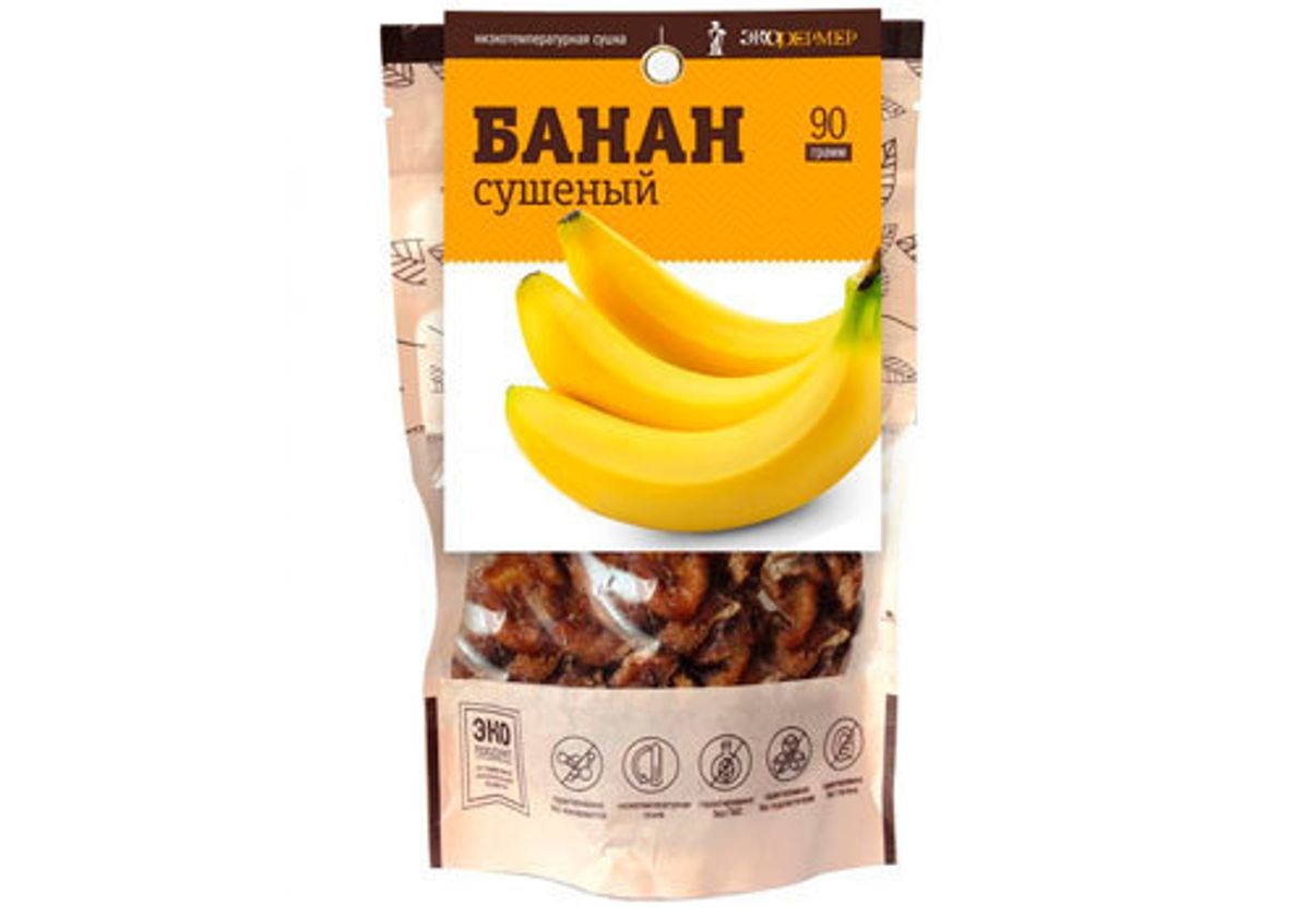 Банан сушеный ЭкоФермер, 90г