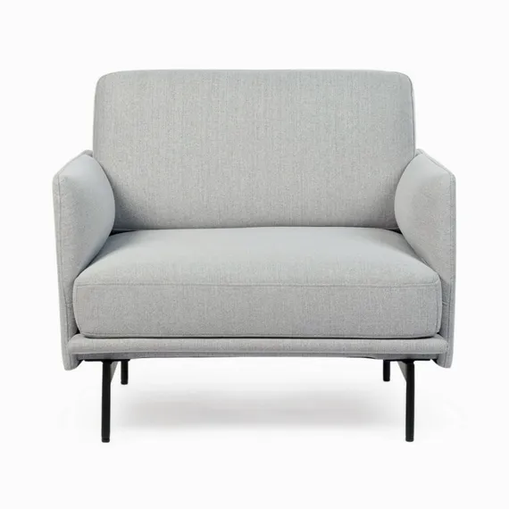 Кресло Bebe, светло-серое