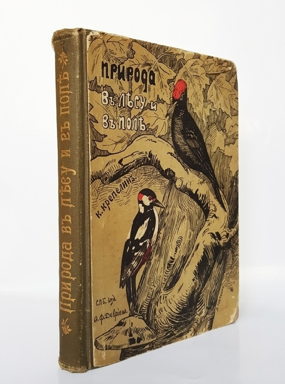 "Природа в лесу и поле". К. Крепелин. 1903г. - антикварное издание