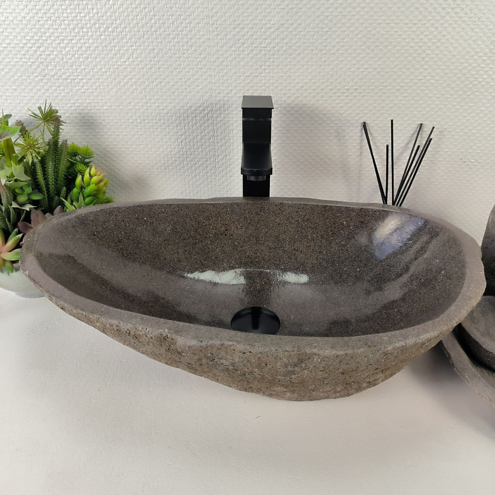 Раковина из речного камня RS-64884 50*37*16 0857