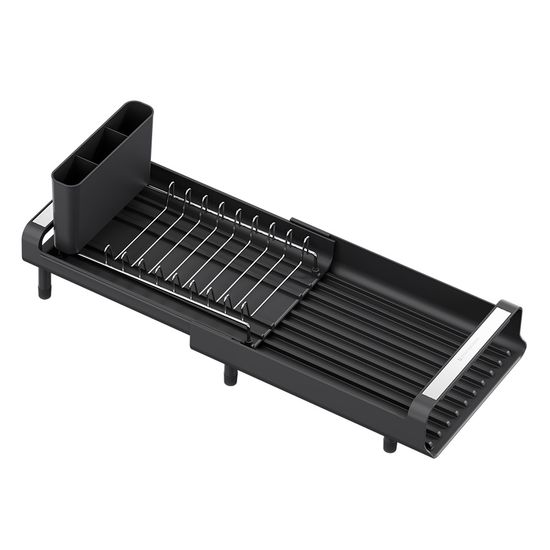 Сушилка для посуды atle раздвижная малая, черная