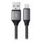 Кабель Satechi USB Type-A - Lightning 25 см (ST-TAL10M) серый космос