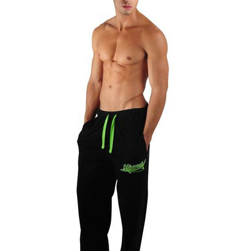 Мужские легинсы черные полупрозрачные сетчатые Pikante MANHOOD LONG JOHNS 033611