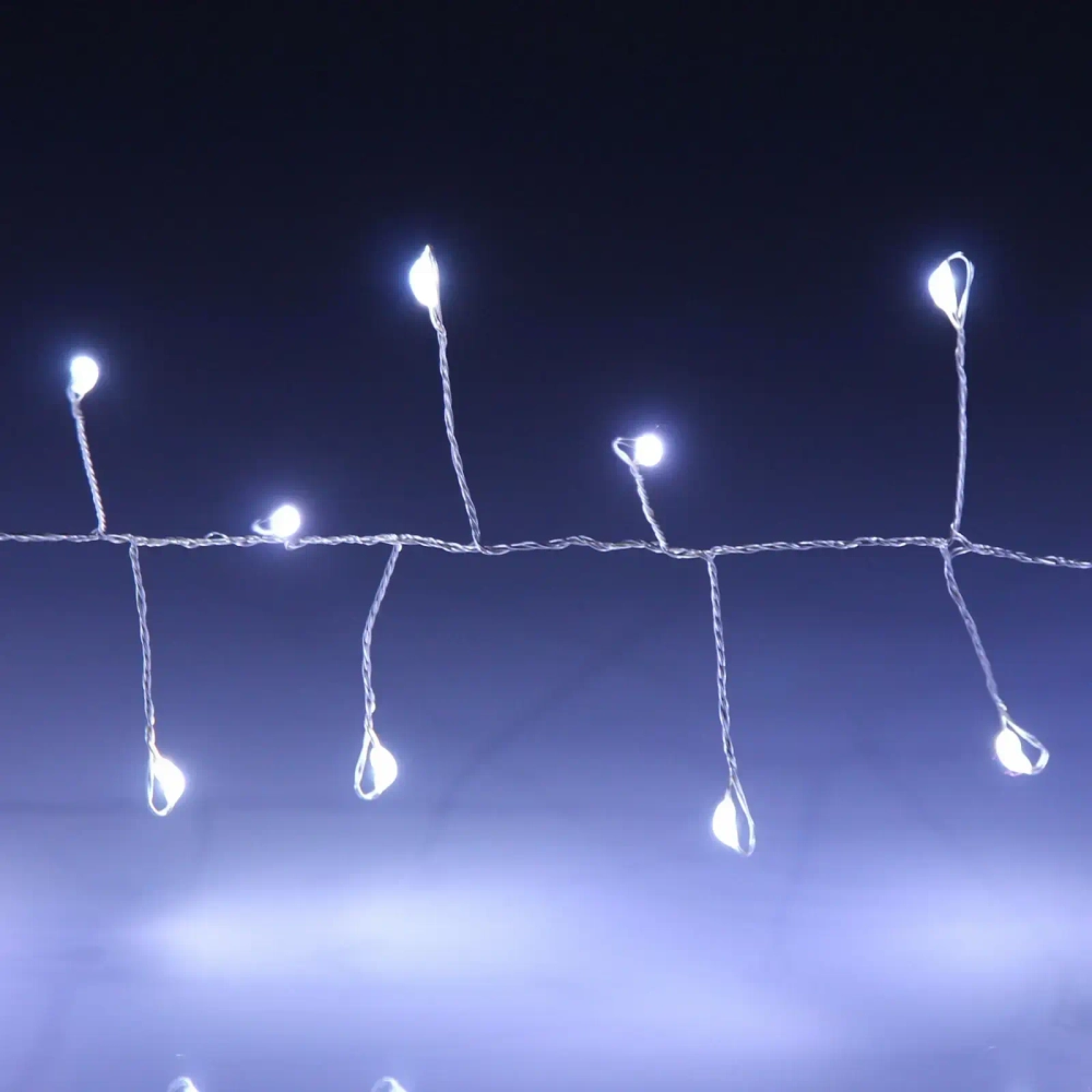 Гирлянда для дома 2,0 м 150 ламп LED «Мишура», IP-40, Белый