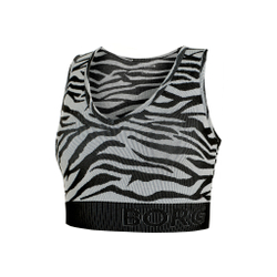 Женская теннисная майка Björn Borg STHLM Seamless Light Crop Women - Black, White