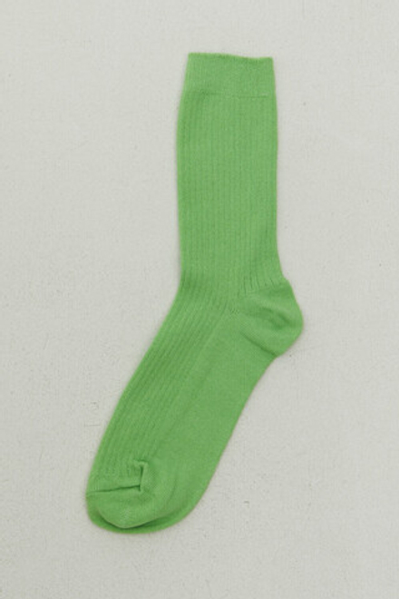 Носки из хлопка ярко-зеленого цвета