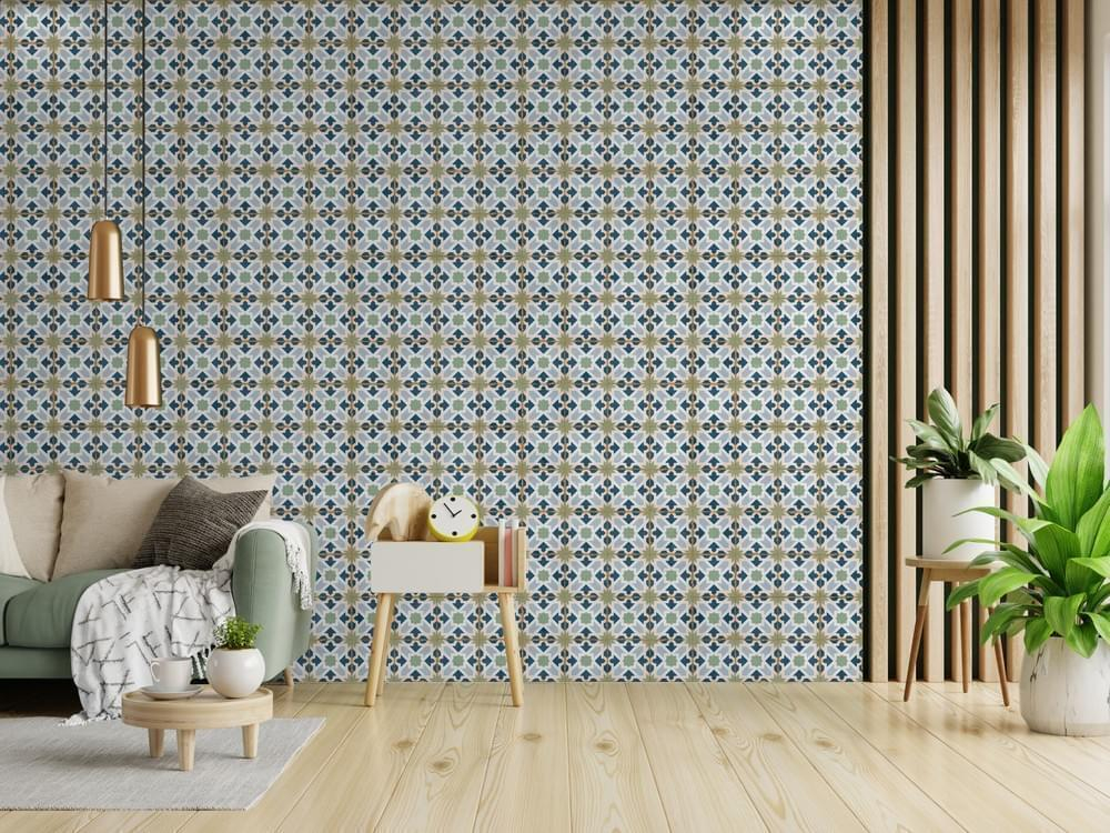 Ennface Pattern Morocco Cobalt 20x20