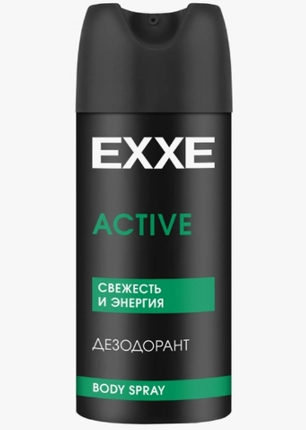 EXXE MEN мужской дезодорант спрей ACTIVE, 150 мл/12