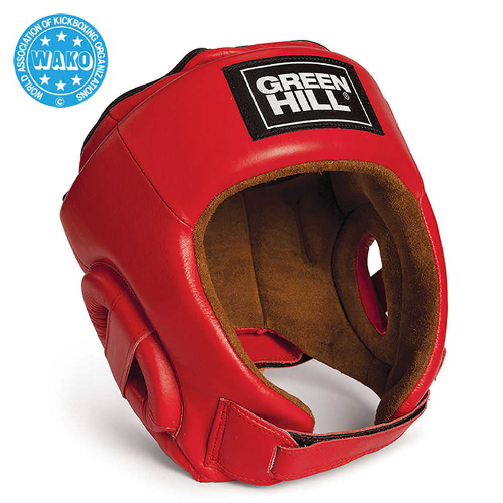 HGB-4016w Кикбоксерский шлем BEST WAKO Approved красный