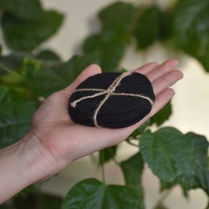 Хлопковые диски ZEERO чёрные, 6 шт.