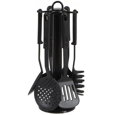 Набор кухонных принадлежностей 7 пр, нейлон, на подставке, Daniks, Флэп, JA20205463